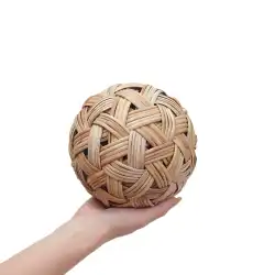 手織りボールスクールキュージュボールミャンマー籐ボールアジサイ小道具ボール古代衣装サッカー子供のおもちゃボール