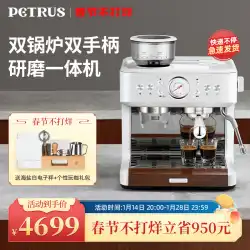 Baicui PE3899 ダブル ボイラー イタリアの全自動半自動コーヒー マシン家庭用ミルク フォーム マシン研削オールインワン小型
