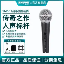 Shure/Shure sm58sm58s プロ仕様 有線マイク ステージ 自宅 ギター 弾き語り ダイナミックマイク 録音 ライブマイク 生歌 サウンドカード セット フルセット