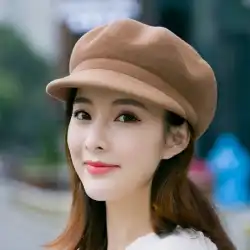 帽子 レディース 韓国風 秋冬 ウール ベレー帽 英国気質 ファッション オールマッチ ピークキャップ 帽子