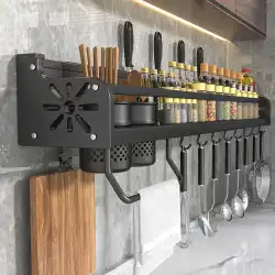 キッチン収納ラックフリーパンチング多機能家庭用調味料壁掛け箸ナイフホルダー用品大泉ハンガー