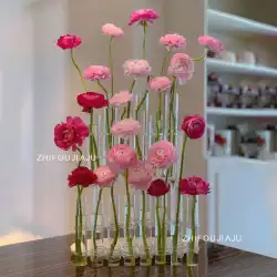 あなたはホーム試験管花瓶ガラスネットレッドインフラワーアート水耕花瓶の装飾装飾花を知っていますか