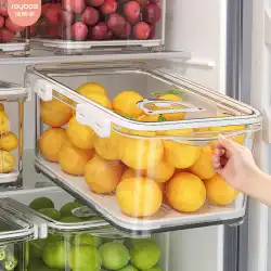 良いヘルパー冷蔵庫収納ボックス食品グレードのフルーツ密封された新鮮な冷凍餃子ボックス急速冷凍ボックスキッチン収納
