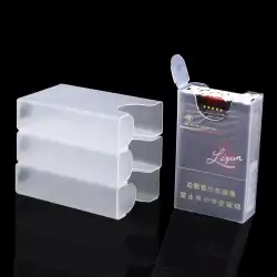 10パックのソフトパックシガレットケース 超薄型メンズパーソナライズクリエイティブシガレットケースセット ソフトシェルシガレットの全パック 透明プラスチックシガレットケース
