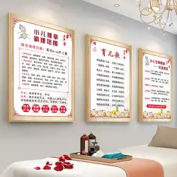 伝統的な漢方薬の子供のマッサージ店のツボマップウォールチャート童謡宣伝吊り下げ絵画防水ポスター春はテーブルktボードを奨励します