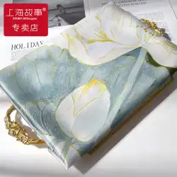 上海物語 シルク100% スカーフ レディース 2022年冬 新作 人気のシルクスカーフ ギフトボックス お母さんへ