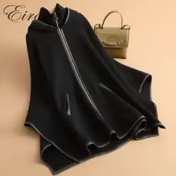 ハイエンド両面カシミヤ コート 2022 秋の新しいファッション マント韓国ウール コート女性のミドル丈