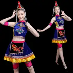 彼女国籍ダンス衣装パフォーマンス服女性大人新貴州雲南ミャオ族服民族スタイルスクエアダンススーツ