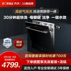 Fangtai 組み込み食器洗い機 NT01/N1 自動家庭用小型食器洗い機高エネルギー泡洗浄 11 セット