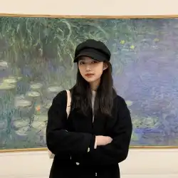 韓国語バージョンの新しいベレー帽の女性の顔の小さな文学レトロキャスケット帽子画家帽子オールマッチ八角帽子英国スタイル
