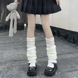 日本のロングチューブニットソックス女性の秋と冬が長く暖かいロリータ膝上パイルソックス jk 靴下レッグセットベイビー