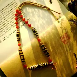 [Xiongjia] MH 古瑪瑙多宝ブレスレットペンダントネックレスオリジナル国風ブレスレット DIY 数珠マルチサークル 108
