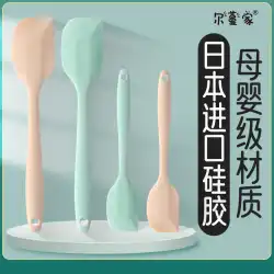 日本のシリコーンスクレーパーベーキングクリーム家庭用食品グレードのケーキ高温耐性キッチンベーキングへらへらシャベルグレード