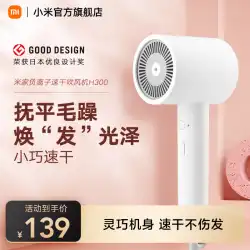 Xiaomi Mijia マイナスイオン速乾ヘアドライヤー H300 家庭用ヘアケア スマートヘアドライヤー