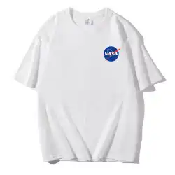 NASA WEEK 公式サイト S連名新商品 2023コットン 半袖Tシャツ メンズ レディース トレンドブランド トップス カップルウェア Tシャツ