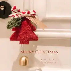クリスマスツリー クリスマス飾り 車吊り 新年リース ウールフェルト 部屋 ドア ペンダント 室内 玄関 家庭用小物