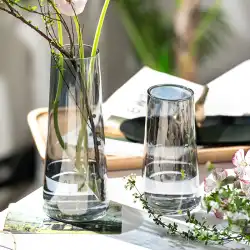 北欧インスタイルシンプルイリュージョンガラス花瓶水耕フラワーアレンジメント小さな花瓶リビングルーム水文化クリエイティブ装飾