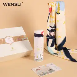 Wanshili シルク スカーフ包装ギフト ボックス大正方形スカーフ春と秋のギフト母ショール桑シルク-Xungui