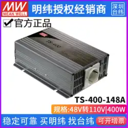 台湾 Mingwei 電源 TS-400-148A 純粋な正弦波 DC-AC 車両用インバーター 400W 48V ～ 110V