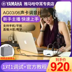 YAMAHA ヤマハ AG03 サウンドカード AG06 ミキサー 携帯電話 パソコン ライブマイク 録音マイク フルセット