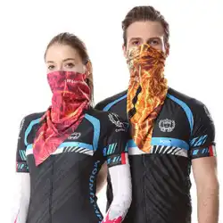 サイクリング ヘッドスカーフ シームレス マジック トライアングル スカーフ 日焼け止め 男性と女性 マウンテンバイク用品 交換可能なスカーフ 自転車マスク