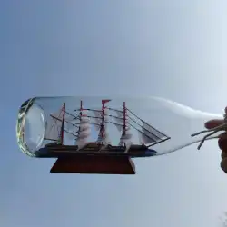 ボトルに入れて発送 漂流ボトル LEDライト ガラス帆船 帆船 帆船 クラフトボート ホームデコレーション ビジネスギフト オーナメント