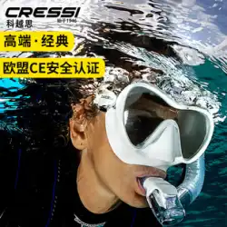 イタリアのクレッシ F1 シュノーケリング サンボ ダイビング マスク フルドライ呼吸チューブの男性と女性のダイビング マスク セット