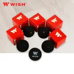WISH ワイス スカッシュ プロゲーム ダブル イエロードット WS-100 白ドット 赤青ドット 初心者 スカッシュ トレーニングボール