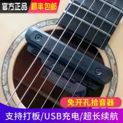 Debo ダブルホールフリーギターピックアップ アコースティックギター専用ピックアップアンプ X0
