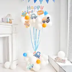 子供の誕生日飾り 熱気球 コラム 赤ちゃん はじめての誕生日 飾りつけ シーン レイアウト 男の子 女の子 パーティー ウェルカム