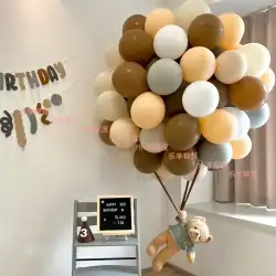 イン風クマ浮動熱気球赤ちゃんの誕生日の装飾の結婚式の部屋の結婚式用品店オープニング ウィンドウ レイアウト