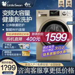 リトルスワン 洗濯機 全自動 家庭用 周波数変換 10kg kg 大容量 ドラム式洗濯機 公式旗艦店