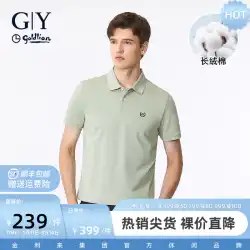 Goldlion GY 半袖ポロシャツメンズ 2023 夏冷感 Tシャツアイスシルクラペルカジュアル通気性メンズ半袖