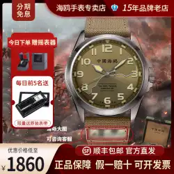 [昌津湖] 本物のカモメ時計メンズ対米援助韓国防水夜光自動機械式時計メンズ腕時計 6109