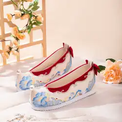 漢服の靴と13以上のディズニー白雪姫華蒙刺繍靴オリジナルの甘い赤い古代スタイルの靴
