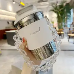 デマークコーヒーカップ保護カップ付随ウォーターカップ暖かい女の子高価値ステンレス鋼ポータブルポータブルぽっちゃりカップ新しい