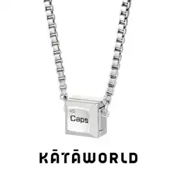 KATAWORLDの新Capsキーパッドシンプルカップルモデル磁気吸引ネックレス