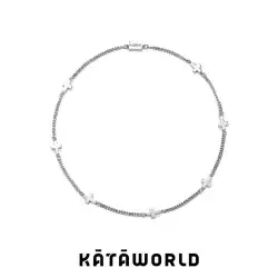 KataWorld クロススターシリーズ銅合金セブンクロススターエレメントチェーン磁気ネックレス新しい男性と女性同じスタイル