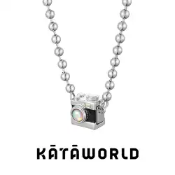 KataWorld 磁気カメラネックレス男性と女性のライト高級ニッチ 2023 新しいハイエンドデザインのカップル