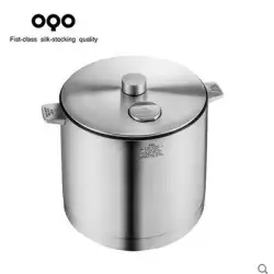 新型OQO 24cmは蒸し器も装着可能 ステンレススープポット 丸鍋 500020