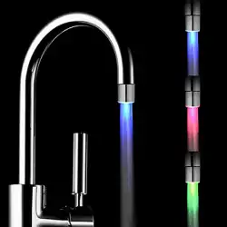 LED 蛇口カラフルな発光色の変化する温度制御三色温度認識スマート浴室の蛇口ランプ同じスタイルで振動 C6