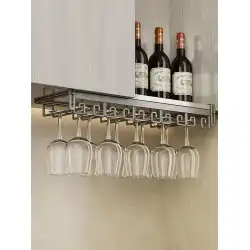 ガングレー赤ワイングラス棚逆さまゴブレットラック家庭用シャンパングラス収納吊り下げワインキャビネットハイエンド装飾