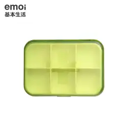 emoi ベーシックライフ多機能ミニ薬箱ポータブル機内持ち込み収納薬箱サブパッケージ薬収納ボックス