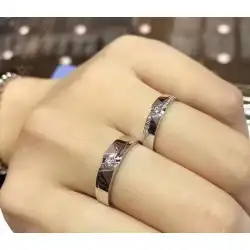 Zhengliufu ジュエリー ダイヤモンド カップル リング プロポーズ 結婚 メンズ カスタム ダイヤモンド リング 5.5% オフ サポート検査