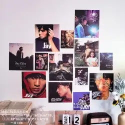 ジェイ・チョウアルバムポスター絵画写真ウォールステッカージェイ写真レトロノスタルジックなクラフト紙の壁の装飾
