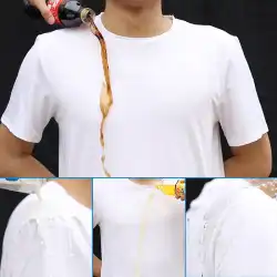 Tシャツ メンズ 半袖 速乾性 スポーツウェア ノンスティック 半袖 防水 防汚 通気性 ブラック テクノロジー ナノ ラウンドネック トップ