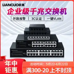 Lianguo 2.5 グラムイーサネット 1000 メートル 100 メートルギガビットネットワークスイッチ鉄シェル 5 ポート 8 ポート 16 ポート 24 ポート 48 道路 5 または 8 ポートルーターファイバースプリッタモニタリングスチールシェルスイッチオプション