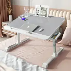 ベッド小さなテーブルはコンピューターデスクを持ち上げることができます折りたたみ学習テーブル学生寮怠惰なシンプルなデスクホーム出窓