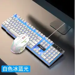 メカニカルハンドフィーリングキーボードとマウスセット有線デスクトップコンピュータノートゲーム電気競技タイピング特別な USB 外部
