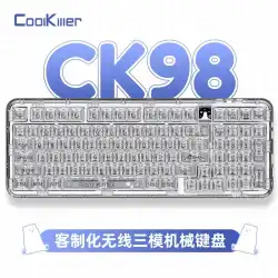 Coolkiller ワイヤレス 3 モード 2.4 グラム透明カスタマイズされた CK98 シロクマ メカニカル キーボード ゲーム e スポーツ